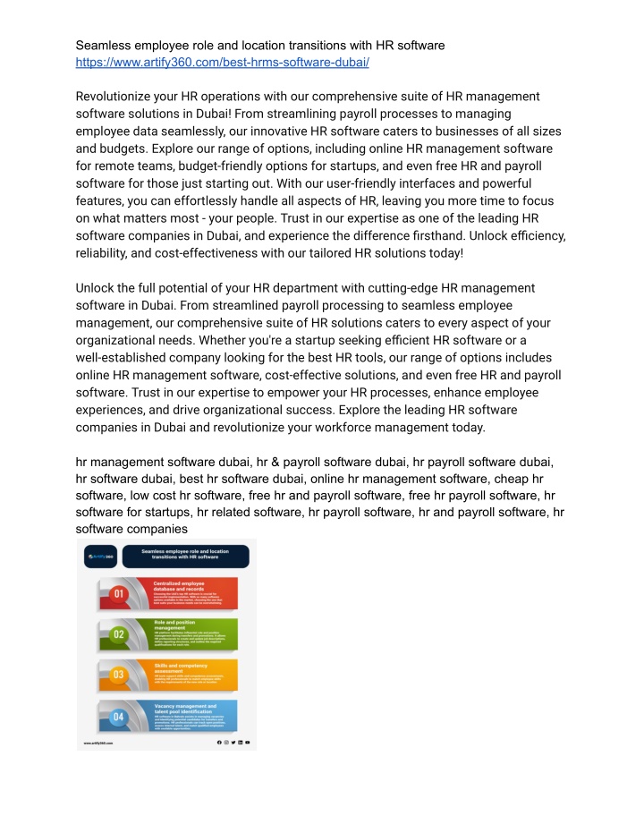 seamless employee role and location transitions n.w
