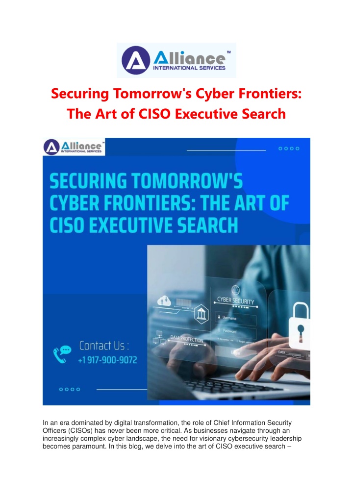 securing tomorrow s cyber frontiers n.w