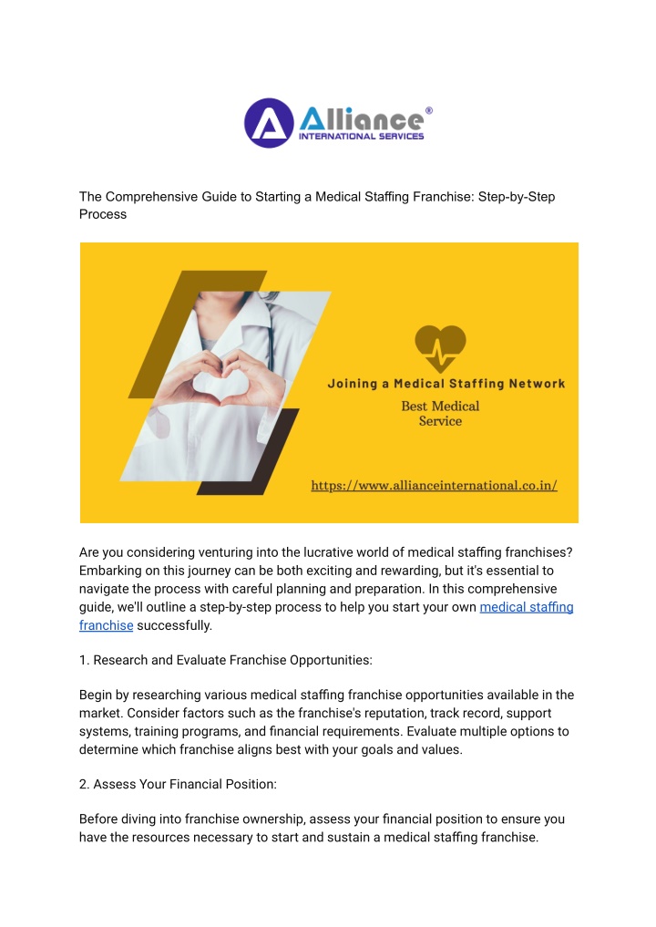 the comprehensive guide to starting a medical n.w