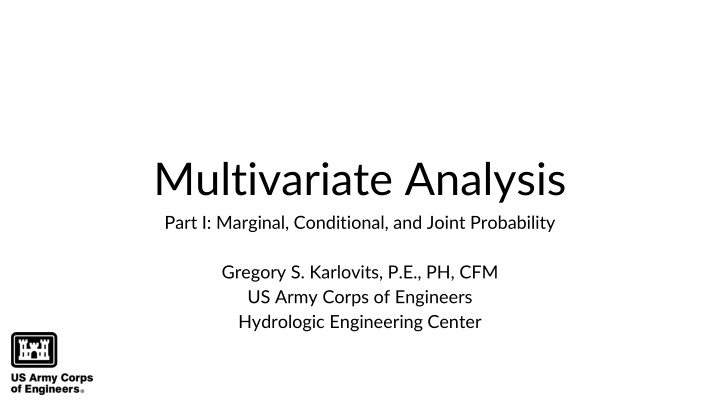 Multivariate Analysis