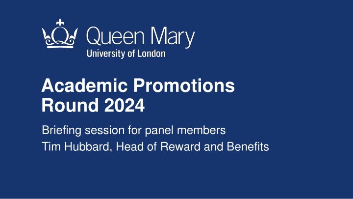 Academic Promotions  Round 2024