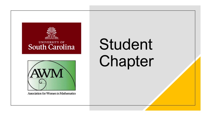 Empowering Women in Mathematics Through Student Chapters