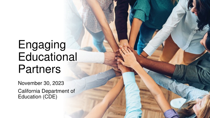 Engaging Educational Partners