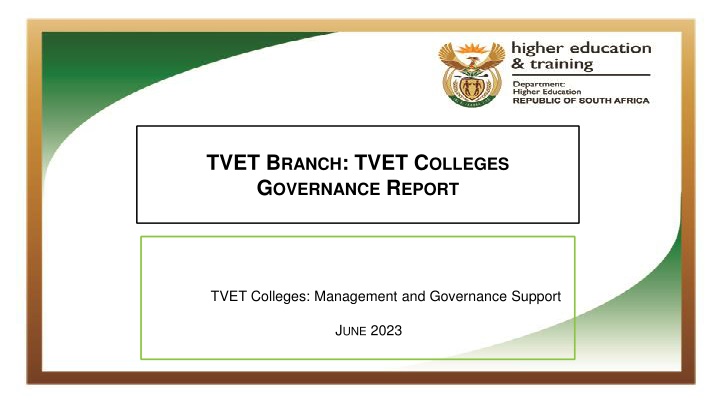 TVET Colleges Governance Report Summary June 2023
