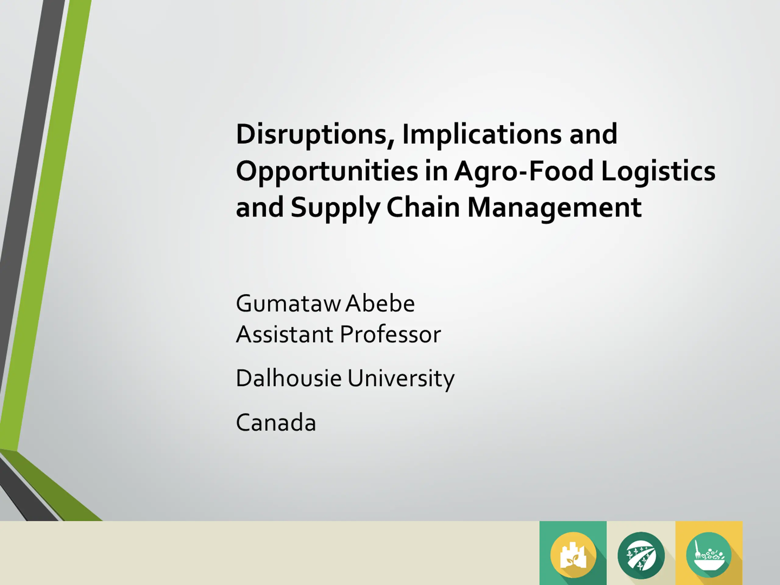 Trends in Agro-Food Logistics Management