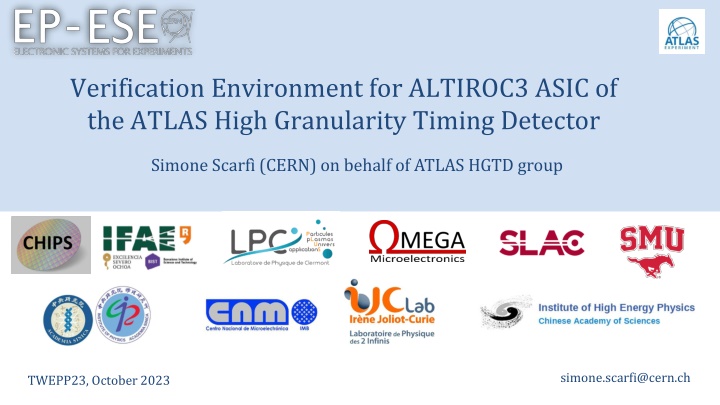 Verification Environment for ALTIROC3 ASIC in ATLAS High Granularity Timing Detector