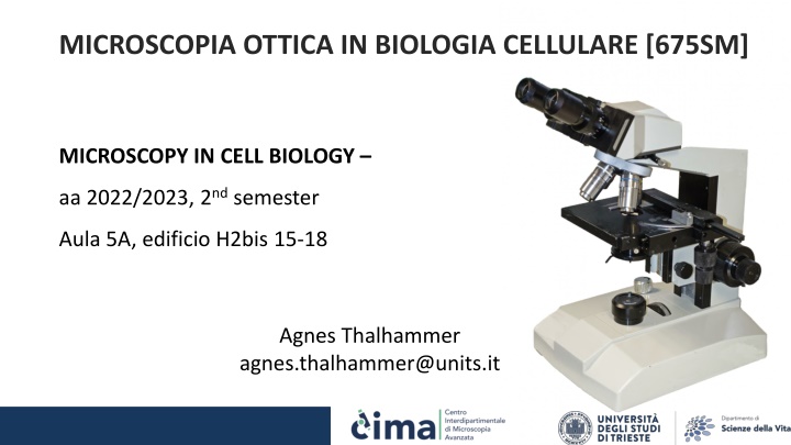 Advanced Microscopy Techniques and Applications in Cell Biology