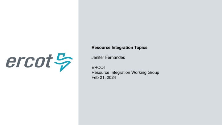 ERCOT Resource Integration Recommendations for Quarterly Stability Assessment