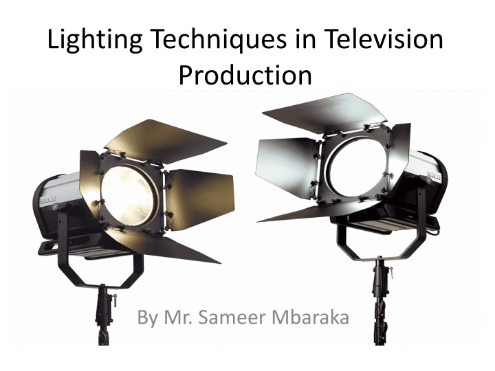 Essential Lighting Techniques in Television Production