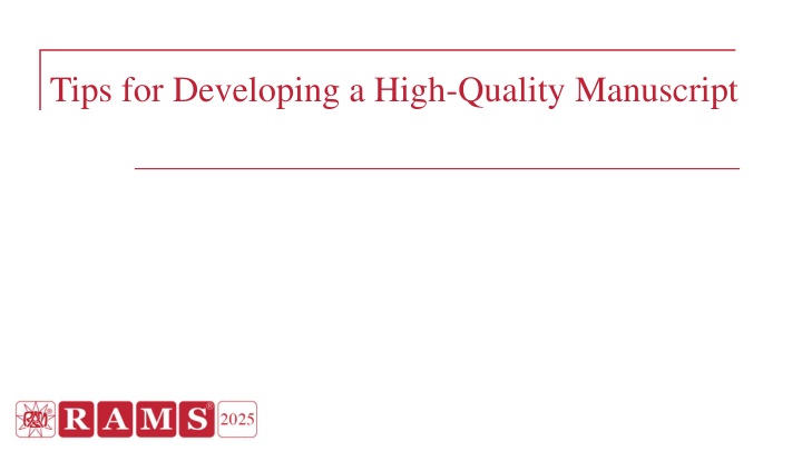 Crafting a Stellar Manuscript: Insider Tips and Best Practices