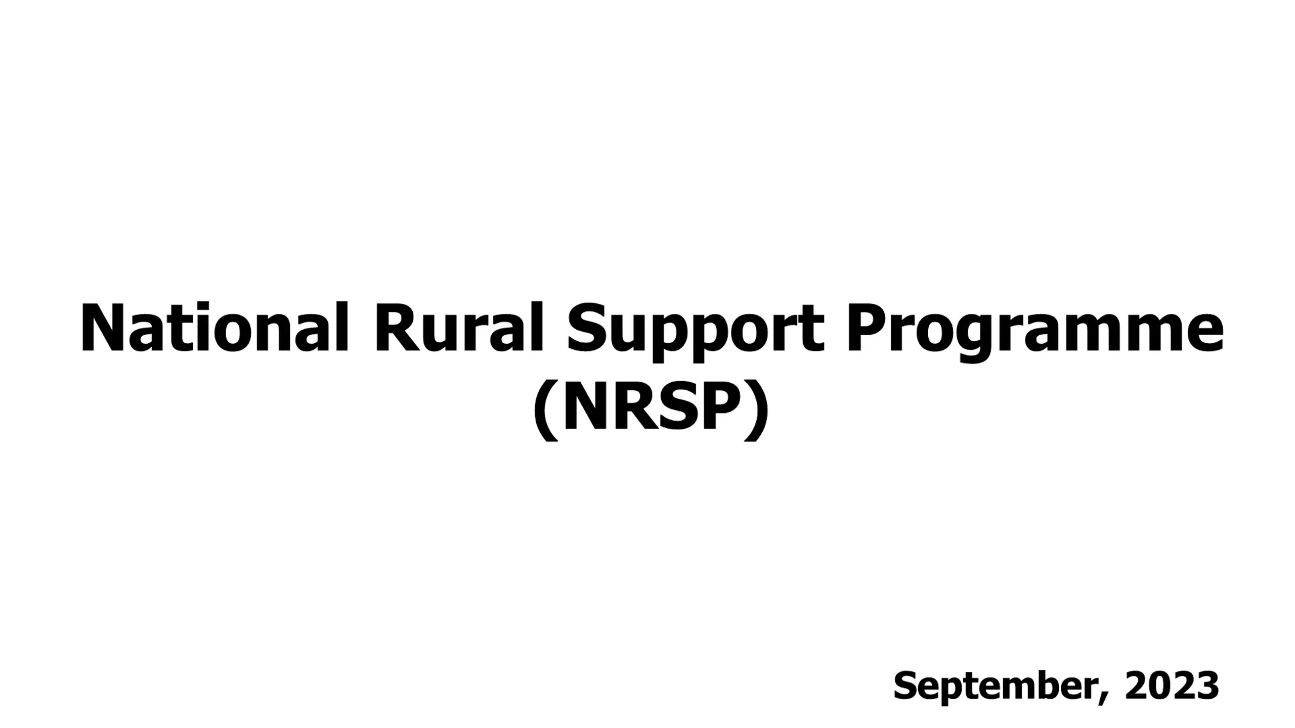 National Rural Support Programme