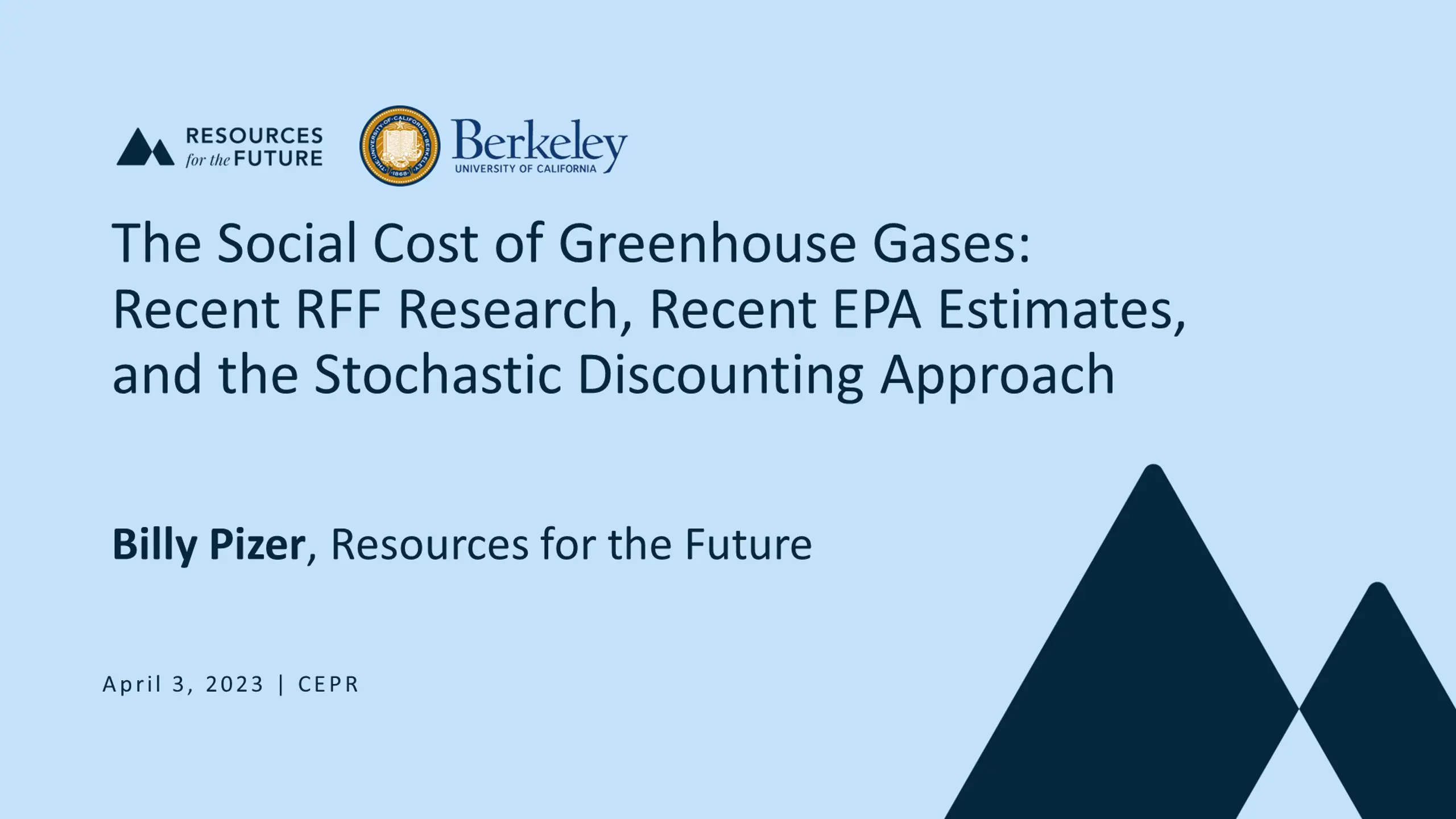 Economic Framework for Greenhouse Gases: Recent Insights