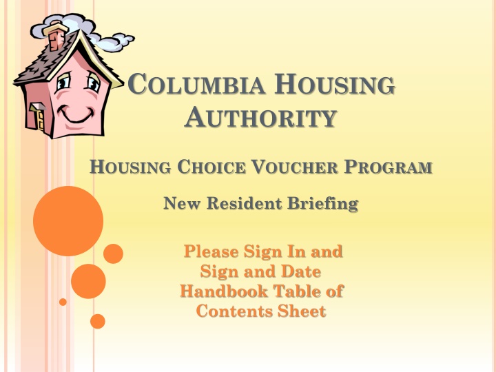 Columbia Housing Authority Housing Choice Voucher Program Handbook Overview