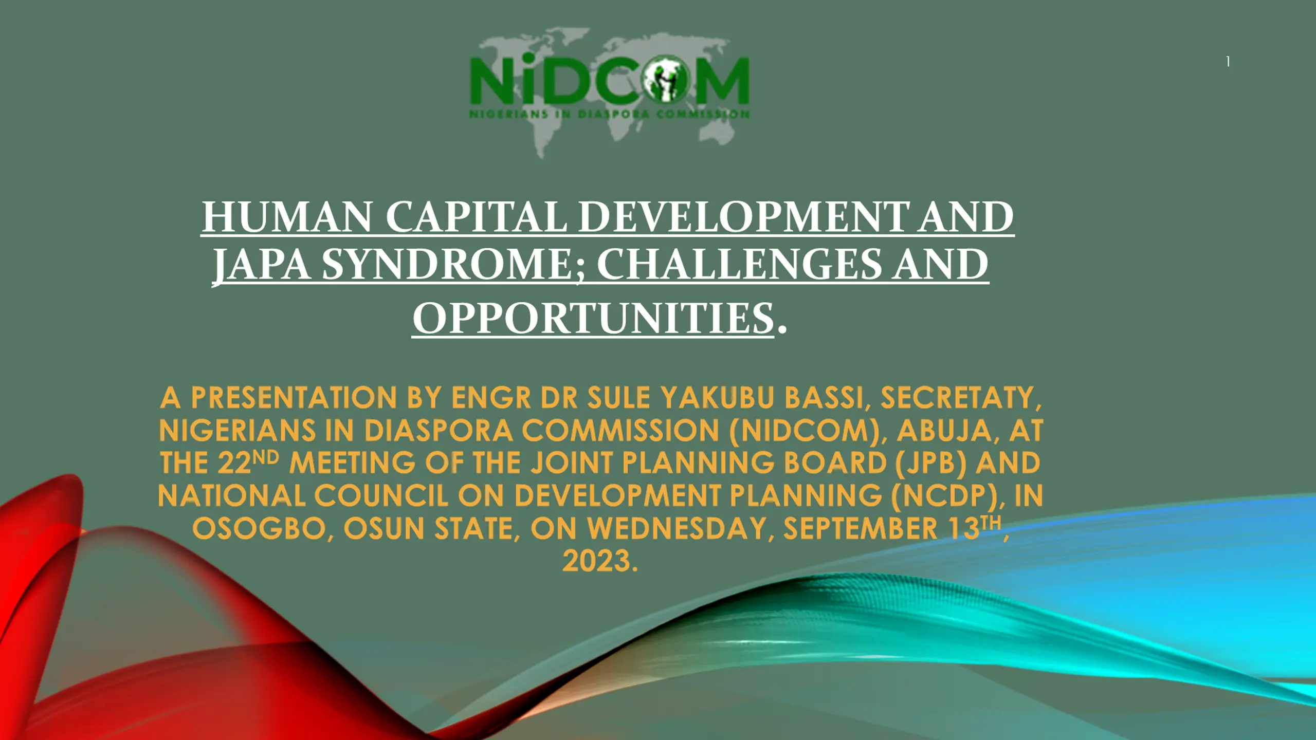 Human Capital Development and Japa Syndrome: Challenges & Opportunities
