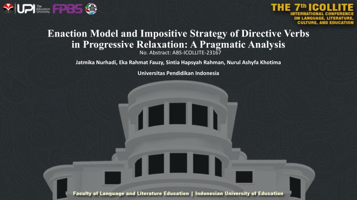 Pragmatic Analysis of Directive Verbs in Progressive Relaxation
