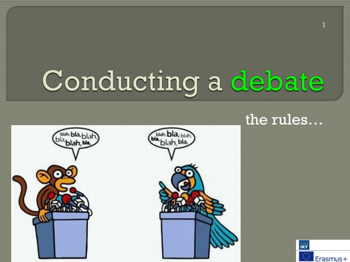 Guide to Organizing and Participating in a Debate
