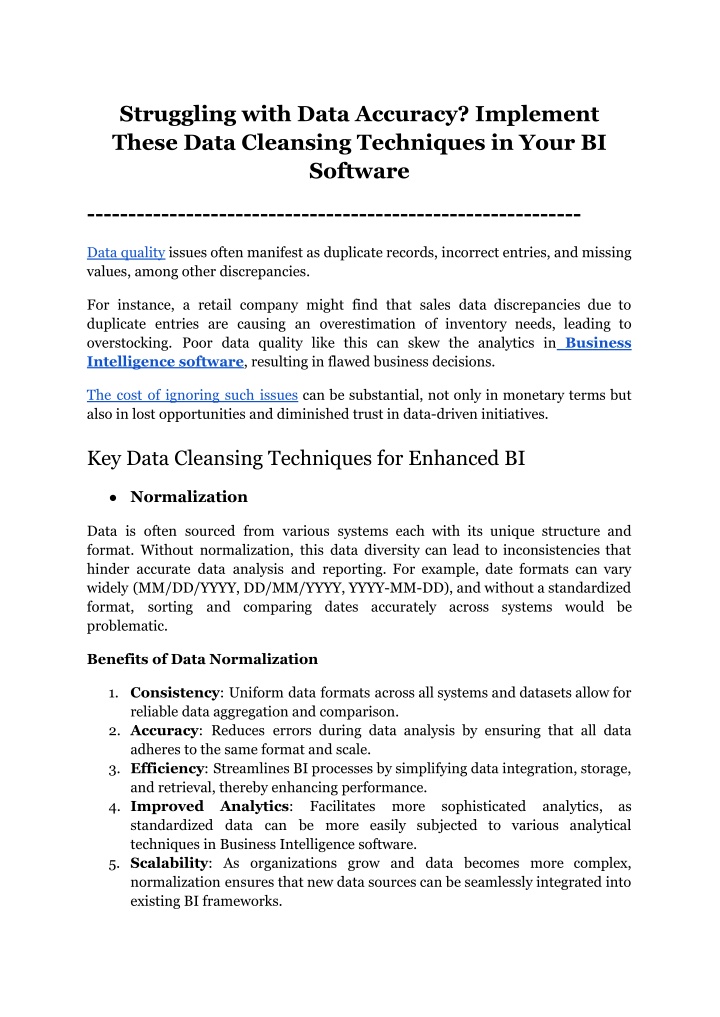 struggling with data accuracy implement these n.w