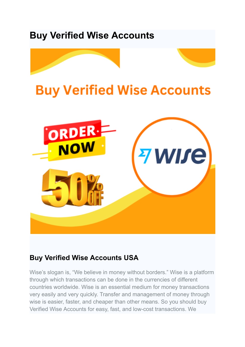 buy verified wise accounts l.w