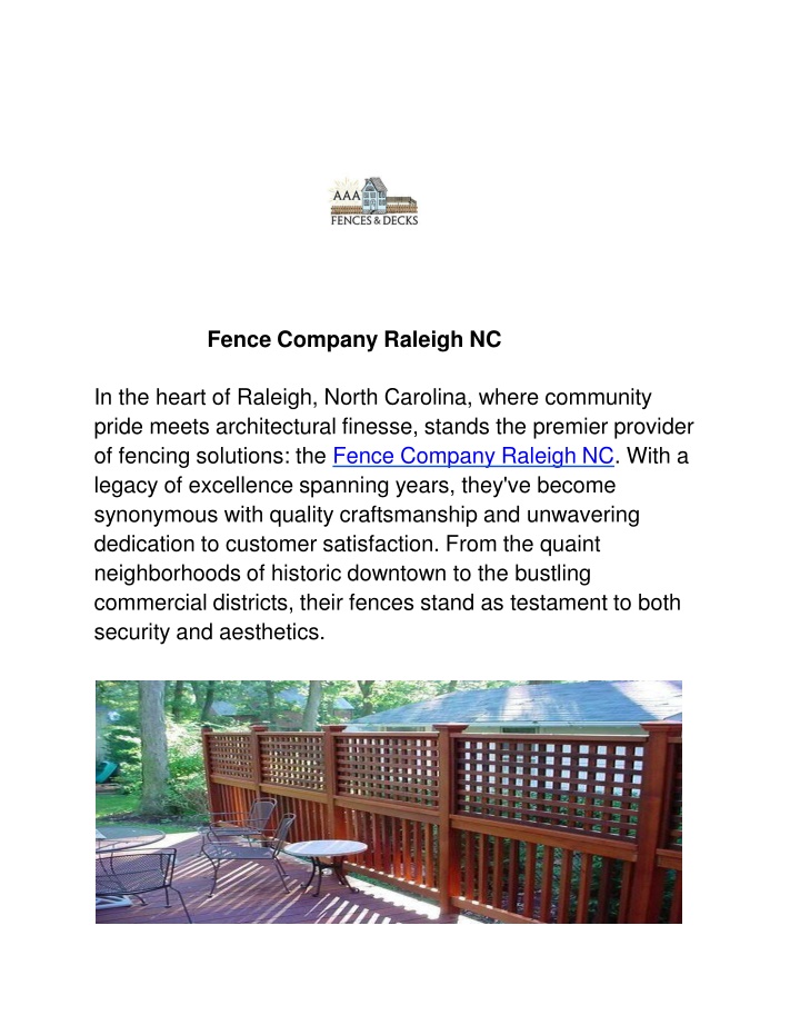 Secure Your Property with Professional Fence Installation Services