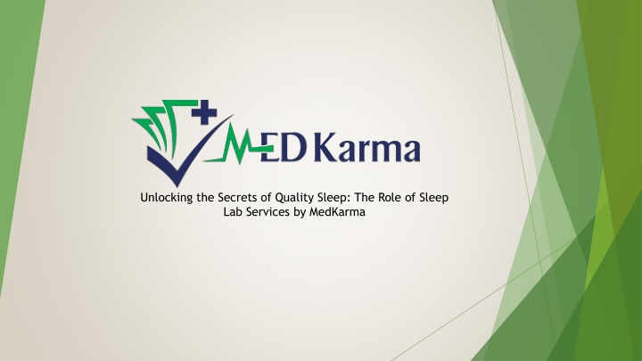 Unlocking the Secrets of Quality Sleep, The Role of Sleep Lab Services by MedKarma
