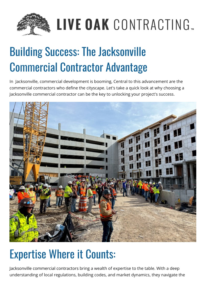 building success the jacksonville commercial n.w
