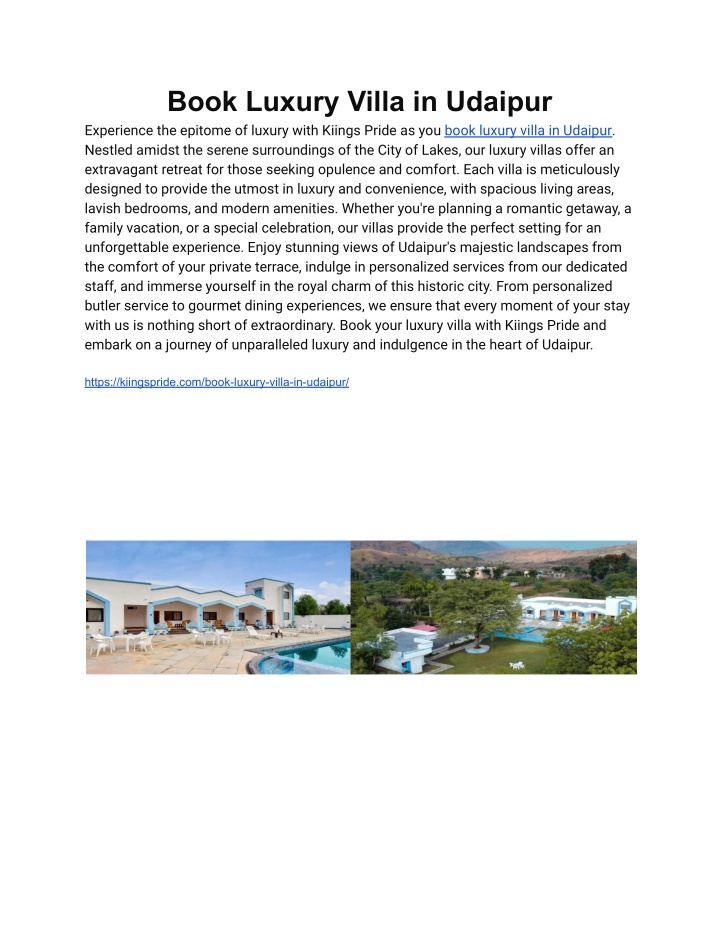 book luxury villa in udaipur experience n.w
