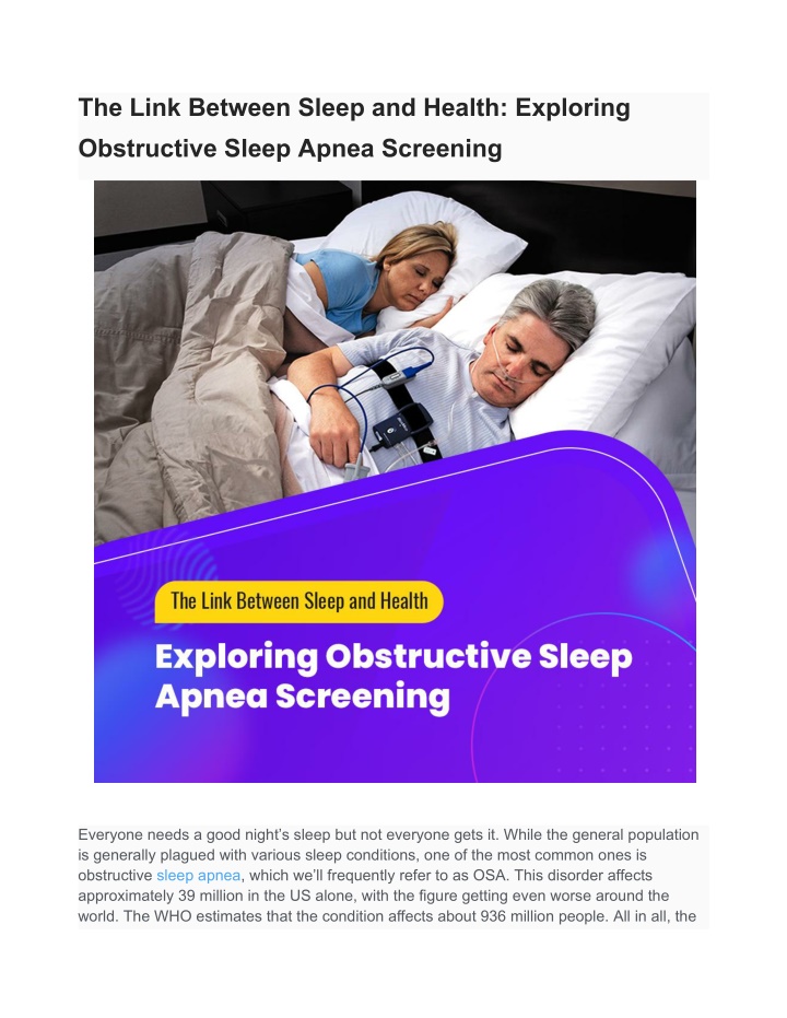 the link between sleep and health exploring n.w