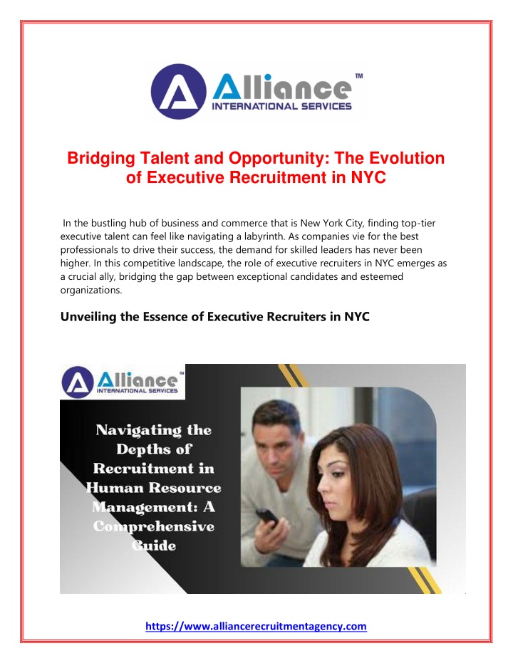 bridging talent and opportunity the evolution n.w