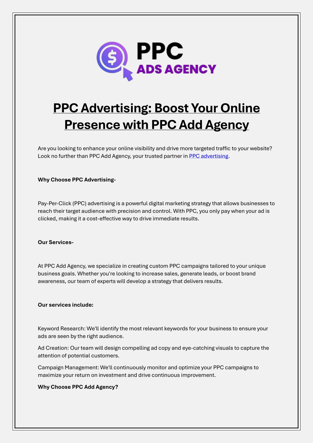 ppc advertising boost your online presence with l.w
