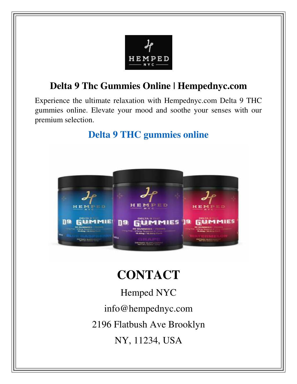 delta 9 thc gummies online hempednyc com l.w