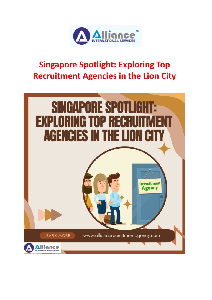 singapore spotlight exploring top recruitment n.w
