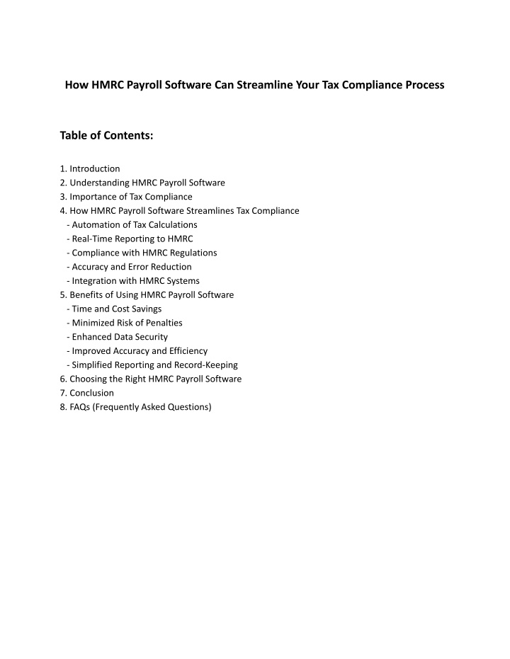 how hmrc payroll software can streamline your n.w