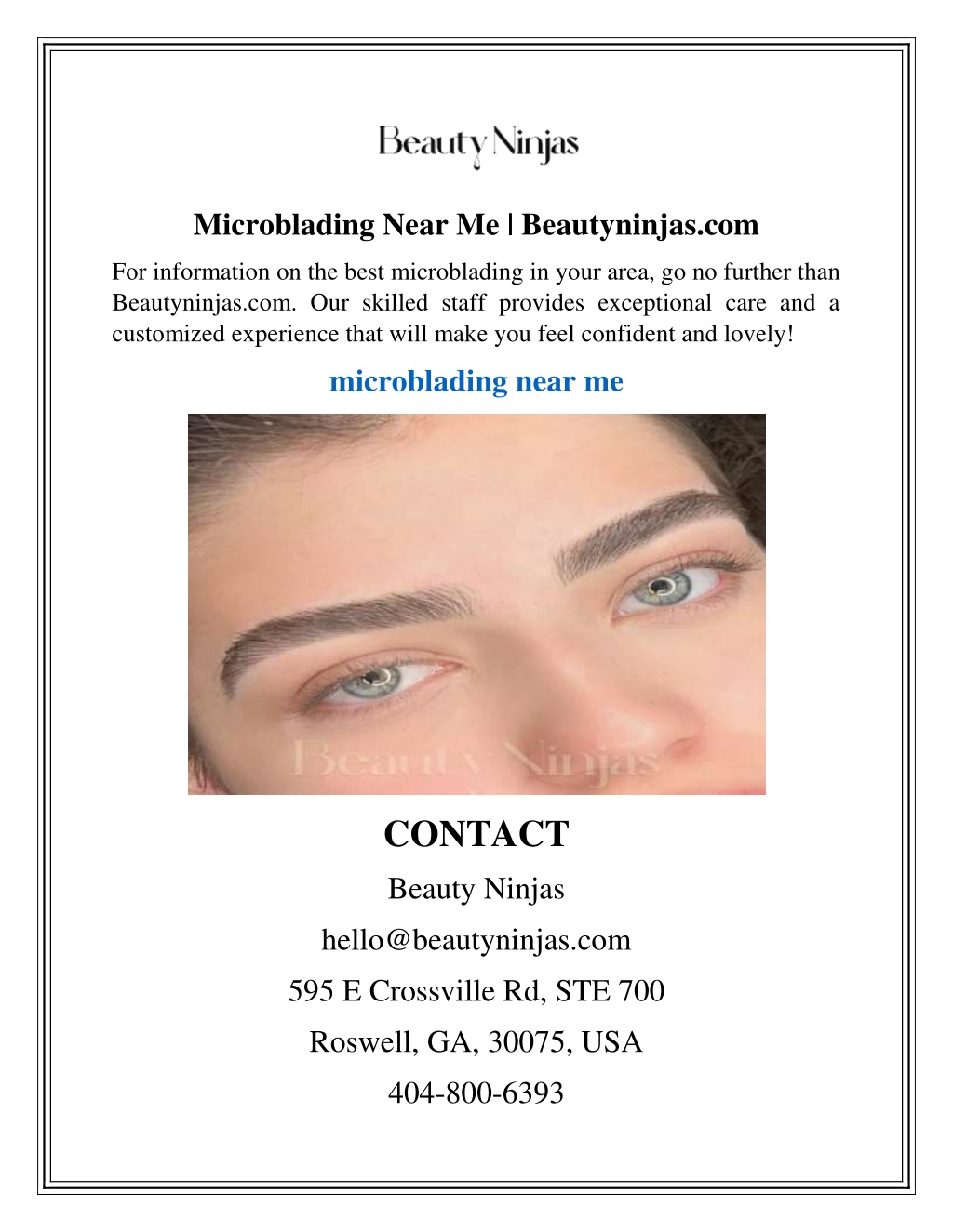 microblading near me beautyninjas com l.w