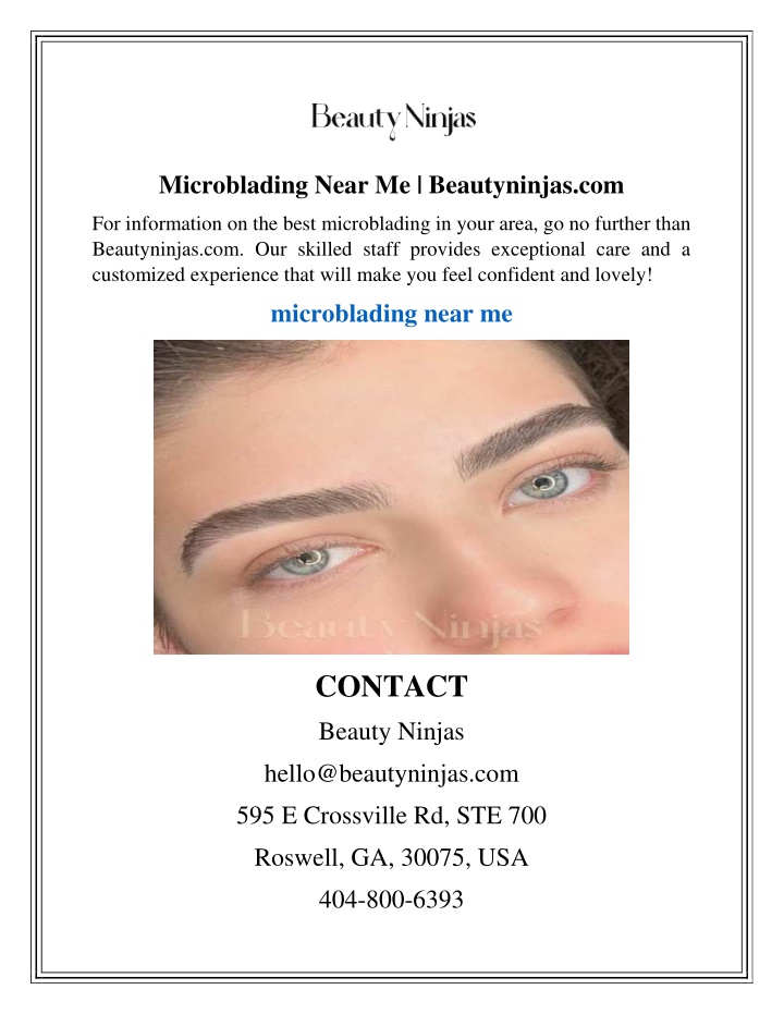microblading near me beautyninjas com n.w