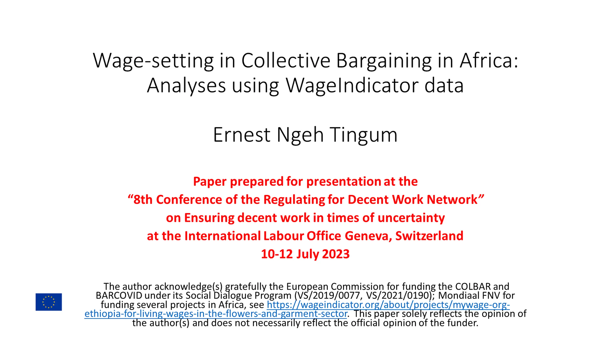 Collective Bargaining: Insights on Wage Setting in Africa