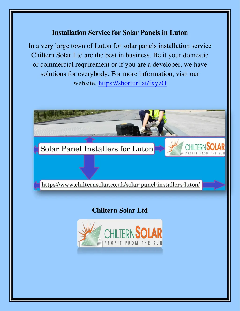 installation service for solar panels in luton n.