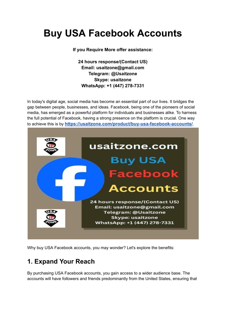 buy usa facebook accounts n.w