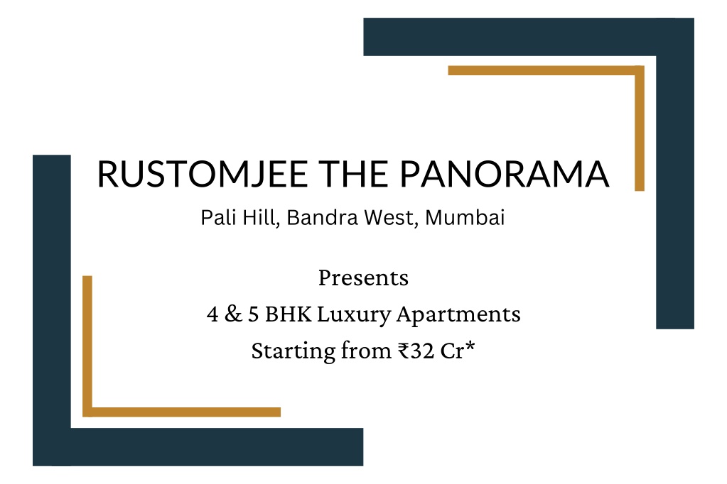 rustomjee the panorama pali hill bandra west l.w