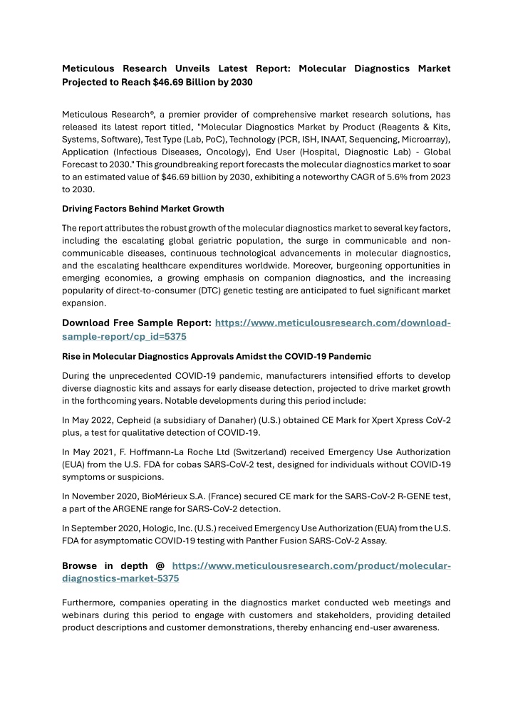 meticulous research unveils latest report n.w