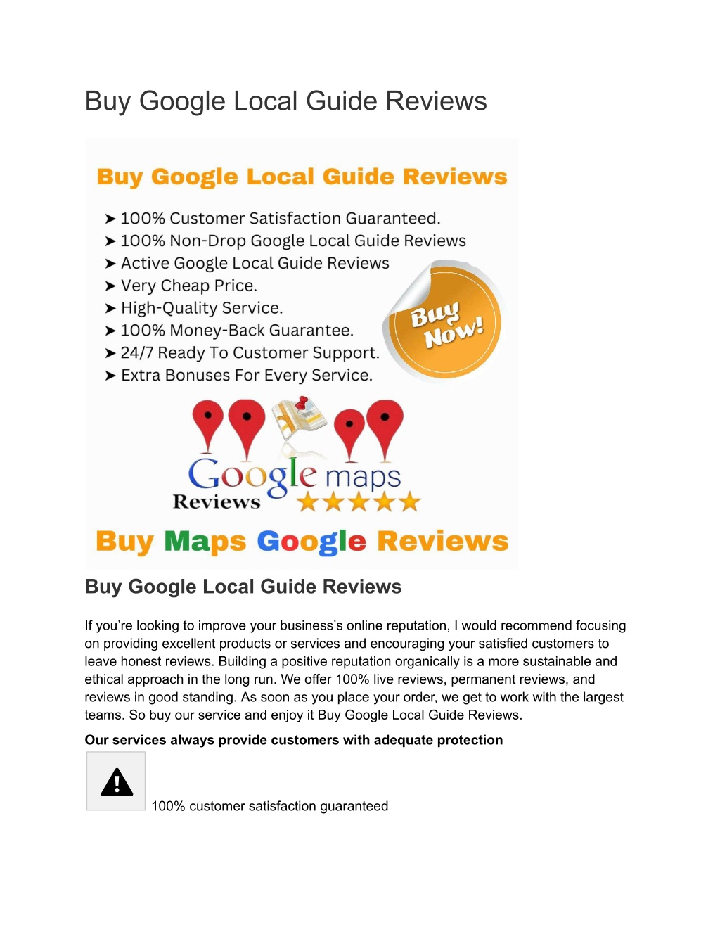 buy google local guide reviews l.w