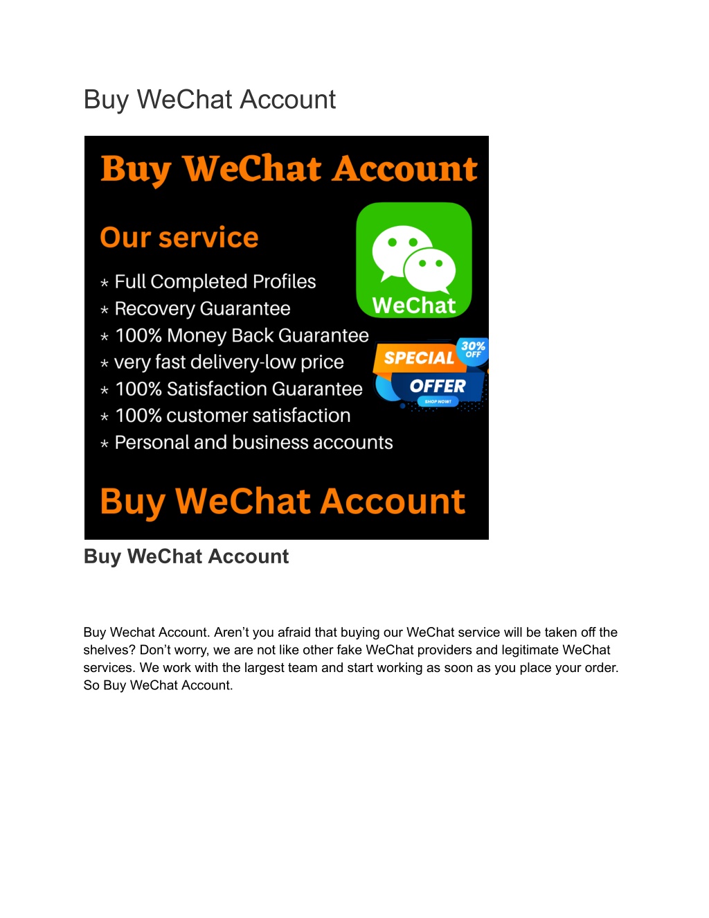 buy wechat account l.w