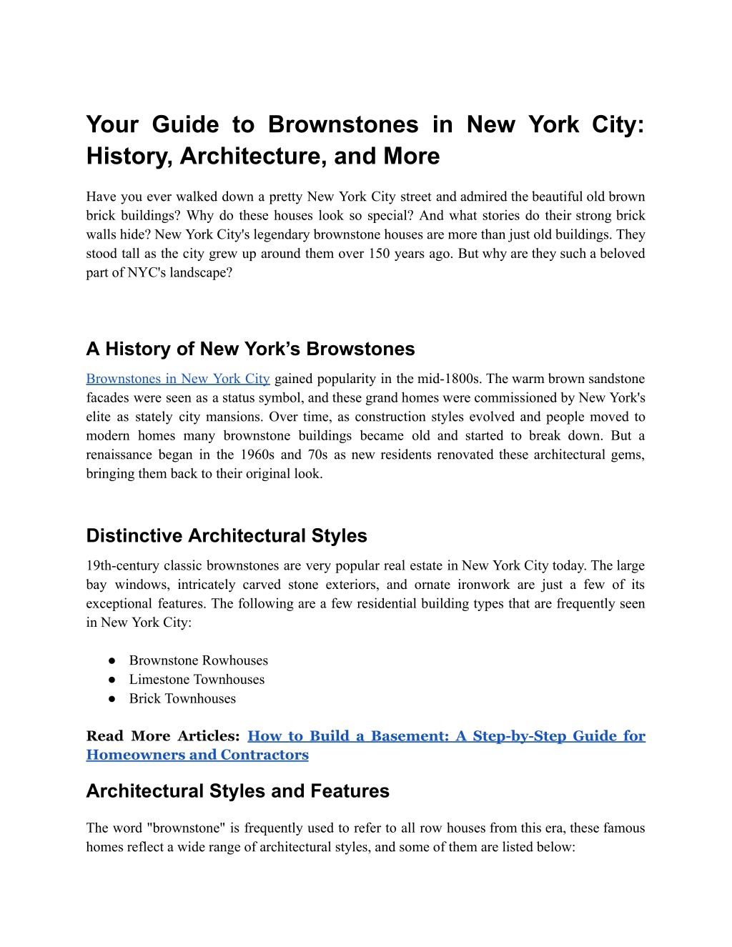 your guide to brownstones in new york city l.w