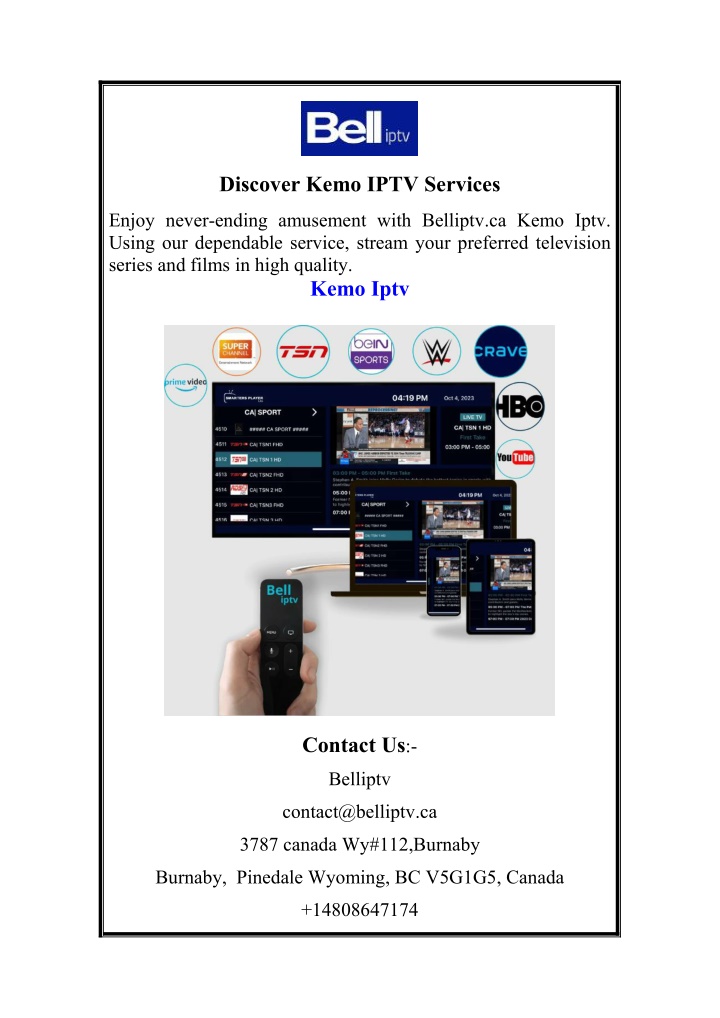 discover kemo iptv services n.w