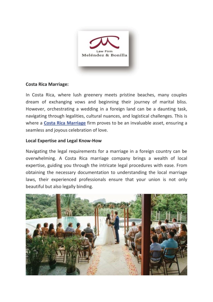 Costa Rica Marriage