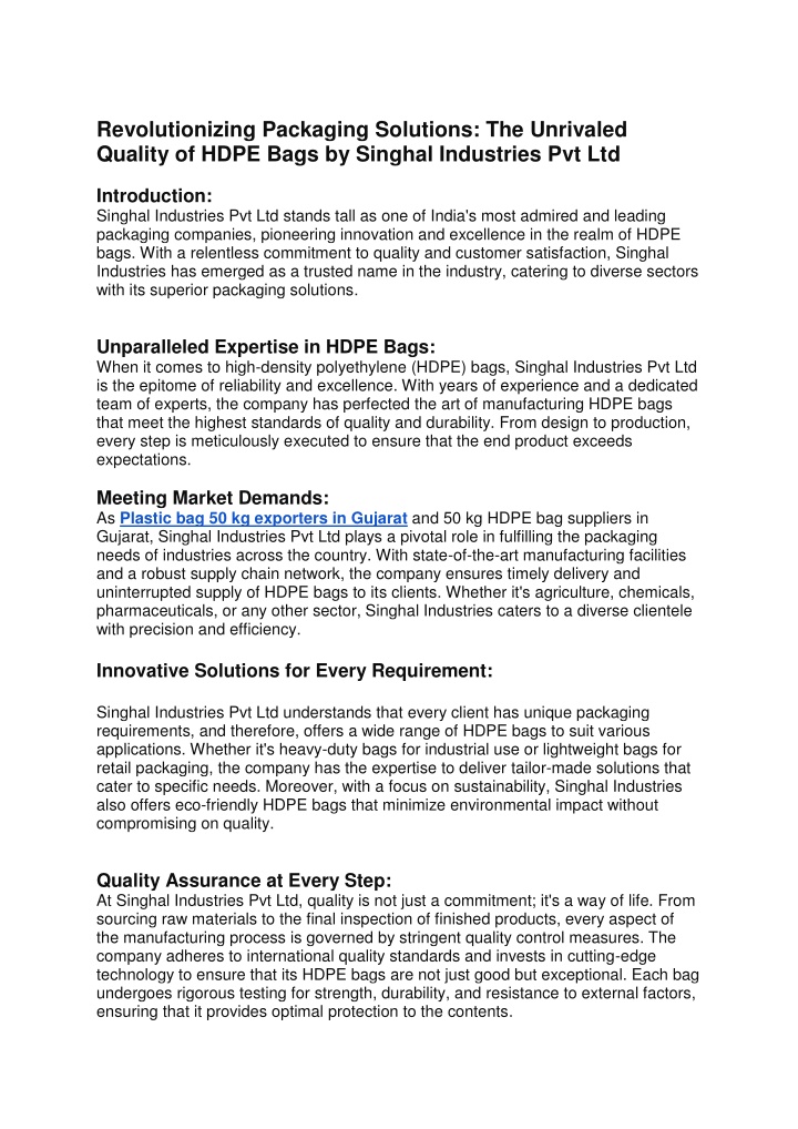 revolutionizing packaging solutions the unrivaled n.w