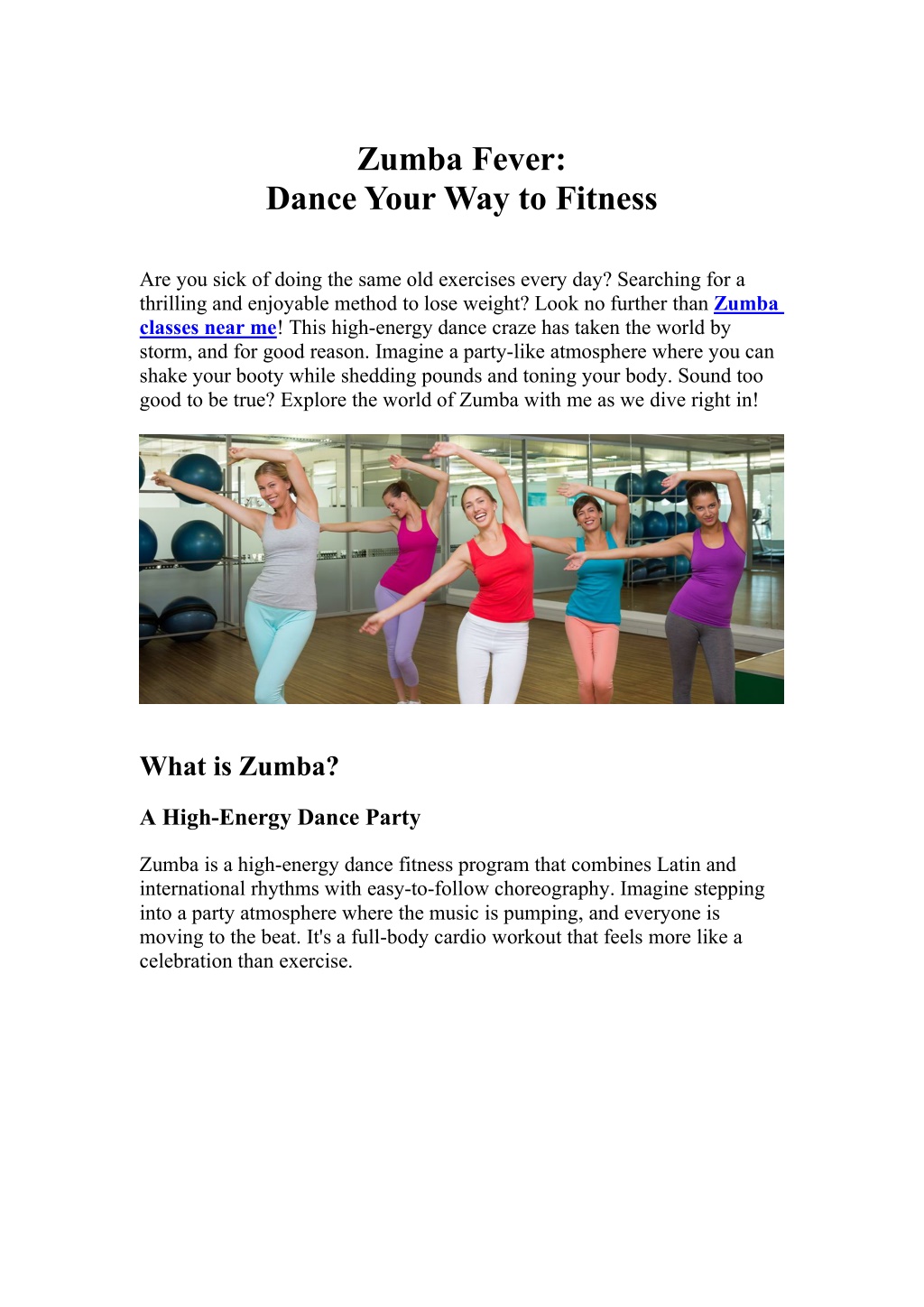 zumba fever dance your way to fitness l.w