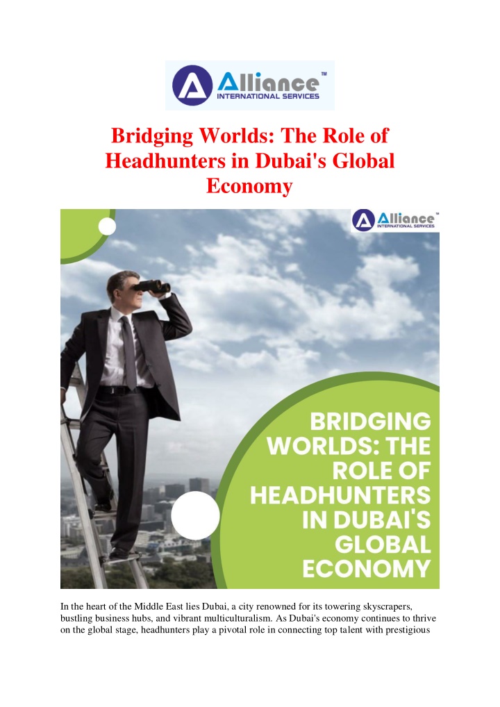 bridging worlds the role of headhunters in dubai n.w
