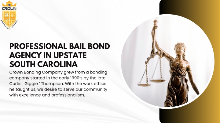 professional bail bond agency in upstate south n.w