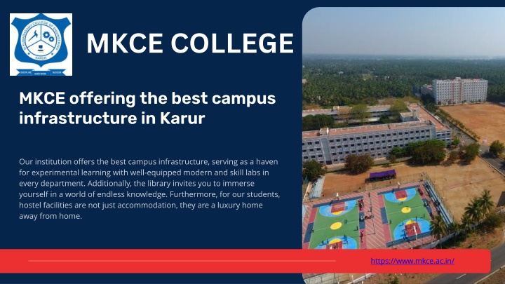 MKCE offering the best campus infrastructure in Karur