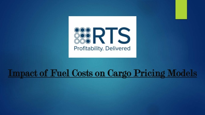 impact of fuel costs on cargo pricing models n.w